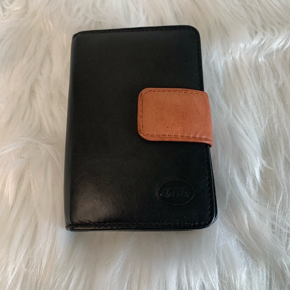 JBG International Black and Brown Leather Wallet